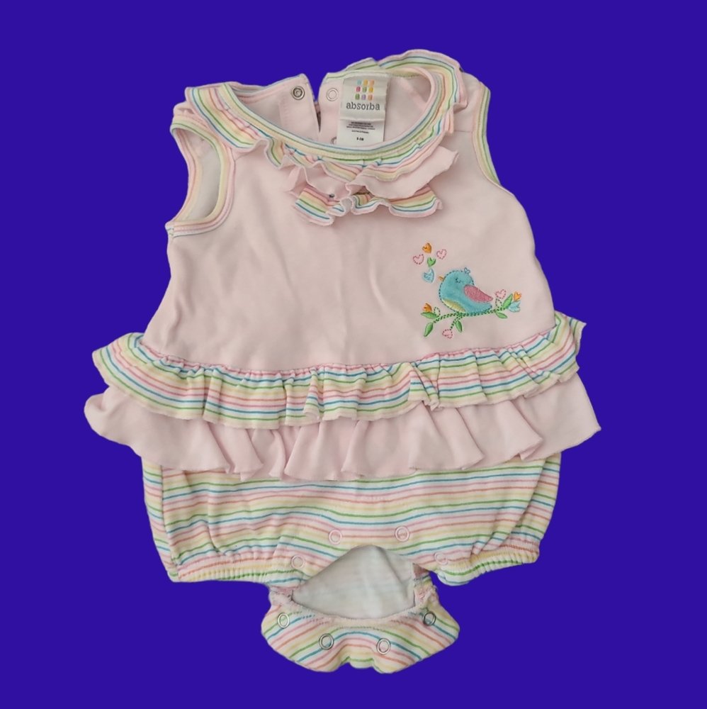100% Cotton! , Bubble Onesie, 0-3 Months